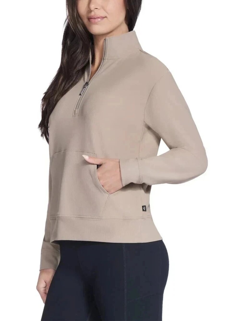 Skechers Women's Ribbed Quarter Zip.